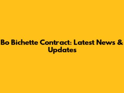Bo Bichette Contract: Latest News & Updates