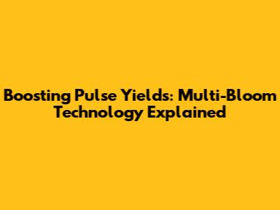 Boosting Pulse Yields: Multi-Bloom Technology Explained