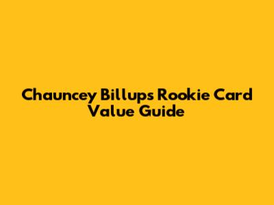Chauncey Billups Rookie Card Value Guide
