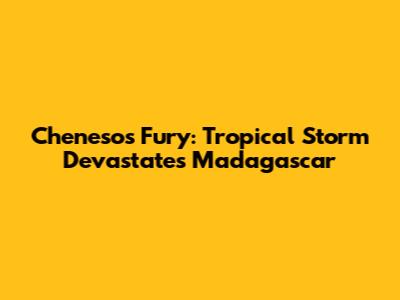 Cheneso's Fury: Tropical Storm Devastates Madagascar