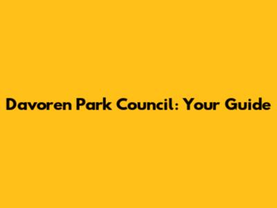 Davoren Park Council: Your Guide