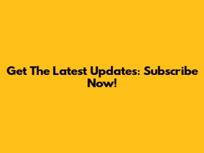 Get The Latest Updates: Subscribe Now!