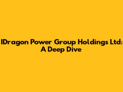 IDragon Power Group Holdings Ltd: A Deep Dive