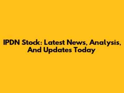 IPDN Stock: Latest News, Analysis, And Updates Today