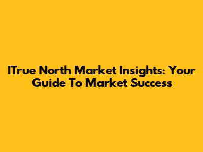 ITrue North Market Insights: Your Guide To Market Success