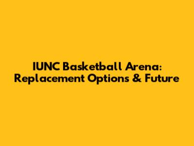 IUNC Basketball Arena: Replacement Options & Future