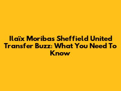 Ilaïx Moriba's Sheffield United Transfer Buzz: What You Need To Know