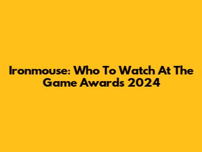 Ironmouse: Who To Watch At The Game Awards 2024