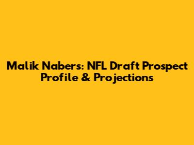 Malik Nabers: NFL Draft Prospect Profile & Projections