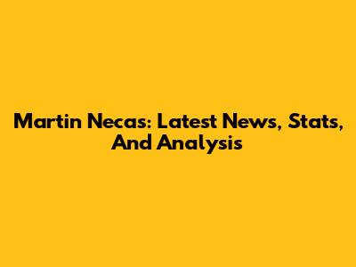 Martin Necas: Latest News, Stats, And Analysis