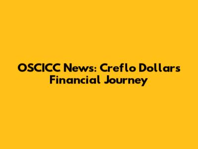 OSCICC News: Creflo Dollar's Financial Journey