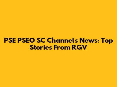 PSE PSEO SC Channels News: Top Stories From RGV