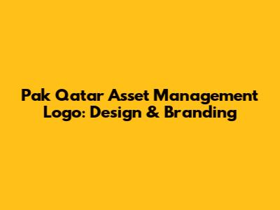 Pak Qatar Asset Management Logo: Design & Branding