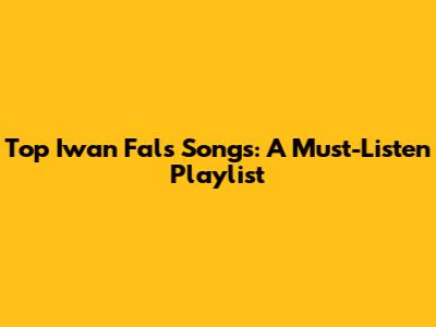 Top Iwan Fals Songs: A Must-Listen Playlist