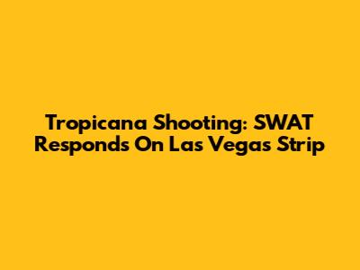 Tropicana Shooting: SWAT Responds On Las Vegas Strip