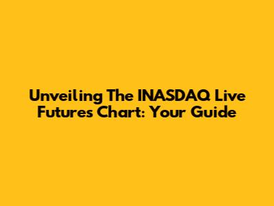 Unveiling The INASDAQ Live Futures Chart: Your Guide